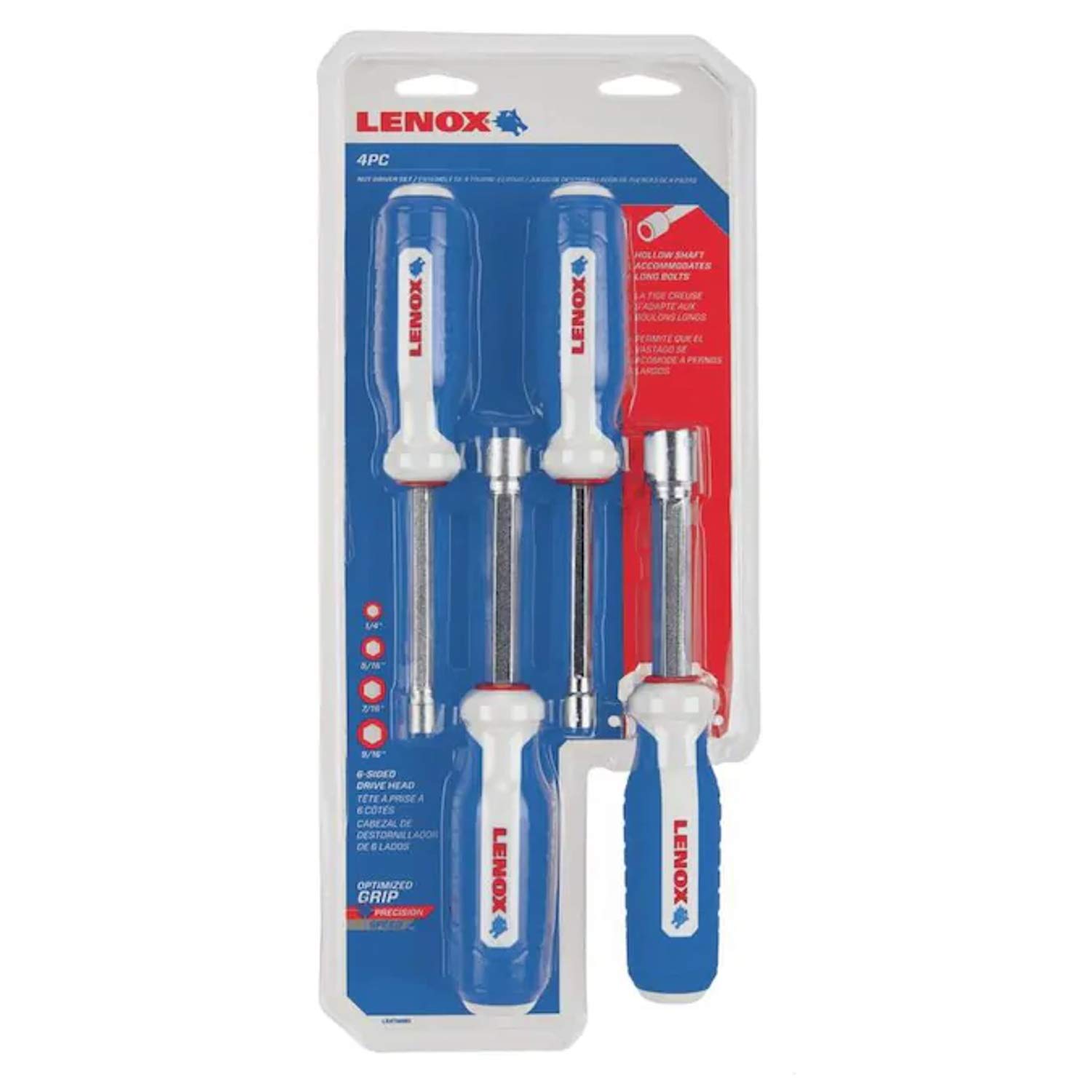 LENOX 4 pc Hollow Shaft Nut Driver Hex Set : Amazon.ca